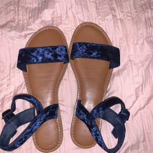 Navy sandals
